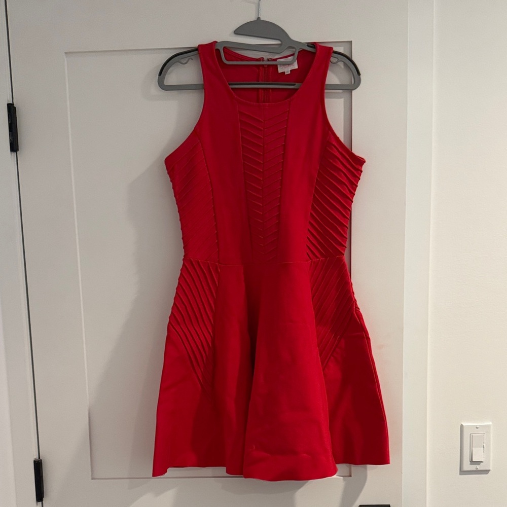 Parker Vibrant Red Mini Dress
